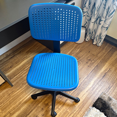 Blauer bürodrehstuhl aus - blauer,