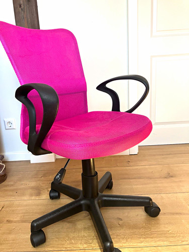 Büro drehstuhl pink stoff - büro-drehstuhl,