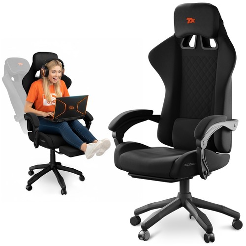 Gaming stuhl mit fußstütze - gaming,