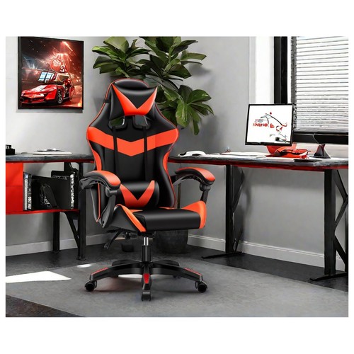 Bürostuhl schwarz orange krit - bürostuhl, schwarz/orange